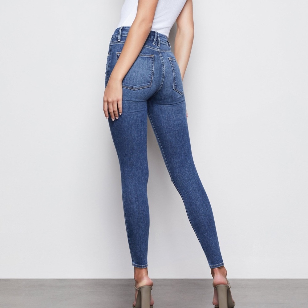 Good American Good Waist Distressed Jeans